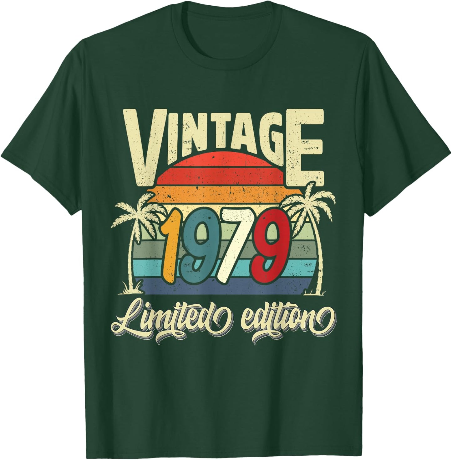 Vintage 1979 46th Birthday Limited Edition 46 Years Old Bday T-Shirt - T-Shirt | Forest