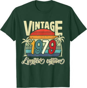Vintage 1979 46th Birthday Limited Edition 46 Years Old Bday T-Shirt - T-Shirt | Forest