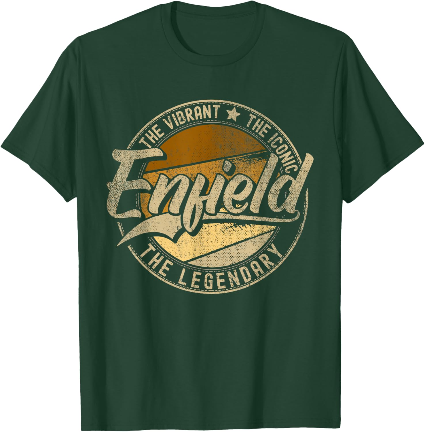 Enfield CT | Connecticut | Vintage Distressed T-Shirt - T-Shirt | Forest