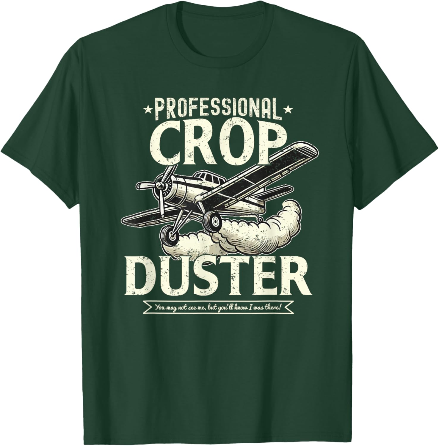 Crop Duster Funny Fart Plane Farting Humor T-Shirt - T-Shirt | Forest