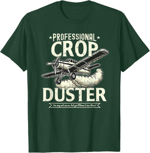 Crop Duster Funny Fart Plane Farting Humor T-Shirt - T-Shirt | Forest