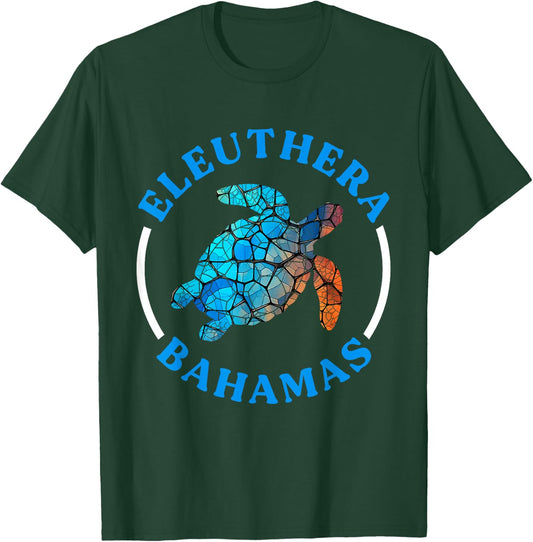 Eleuthera Bahamas Vacation Sea Turtle Souvenir T-Shirt - T-Shirt | Forest