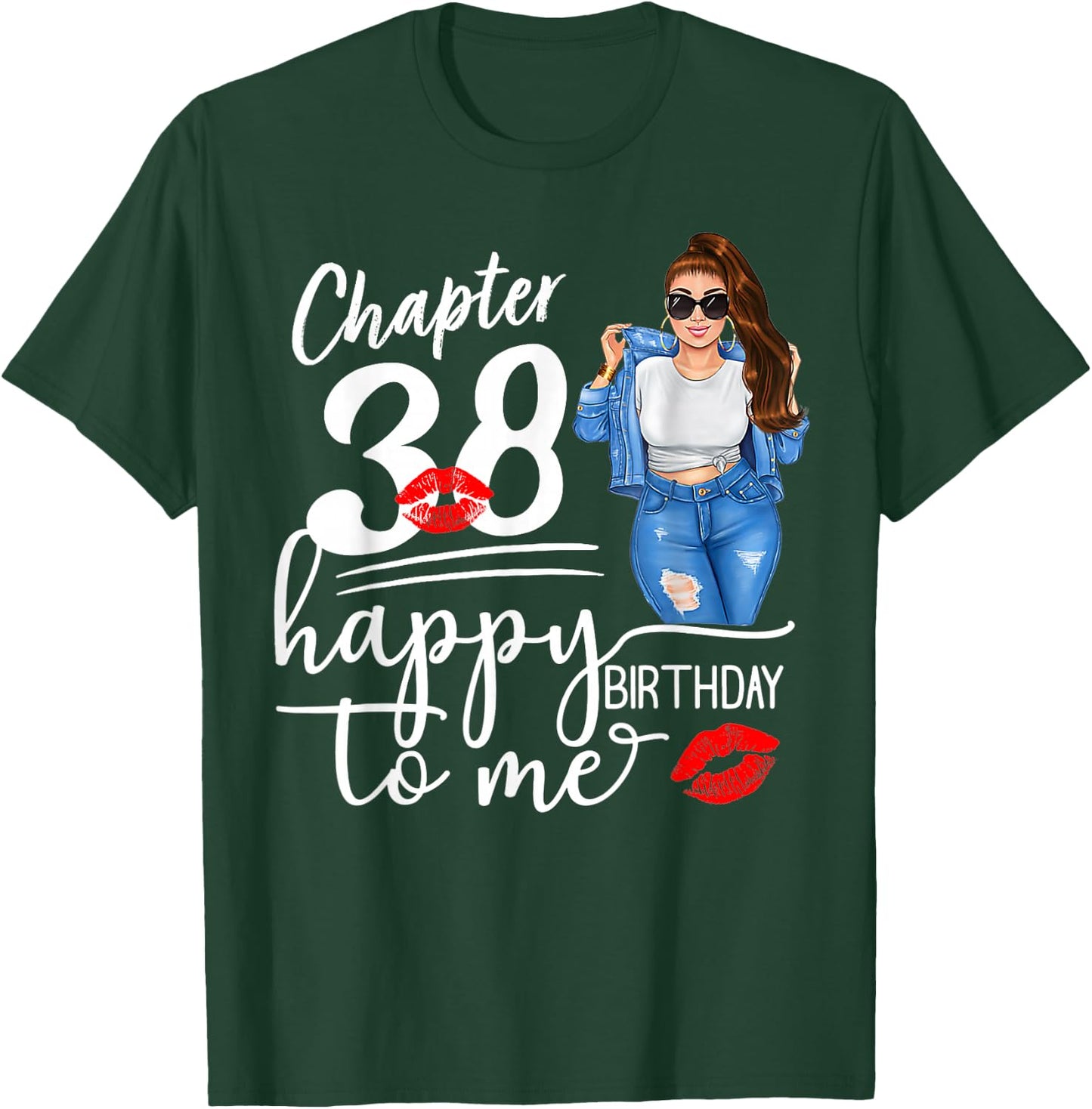Chapter 38 Years Old 38th Happy Birthday to me 38 T-Shirt - T-Shirt | Forest