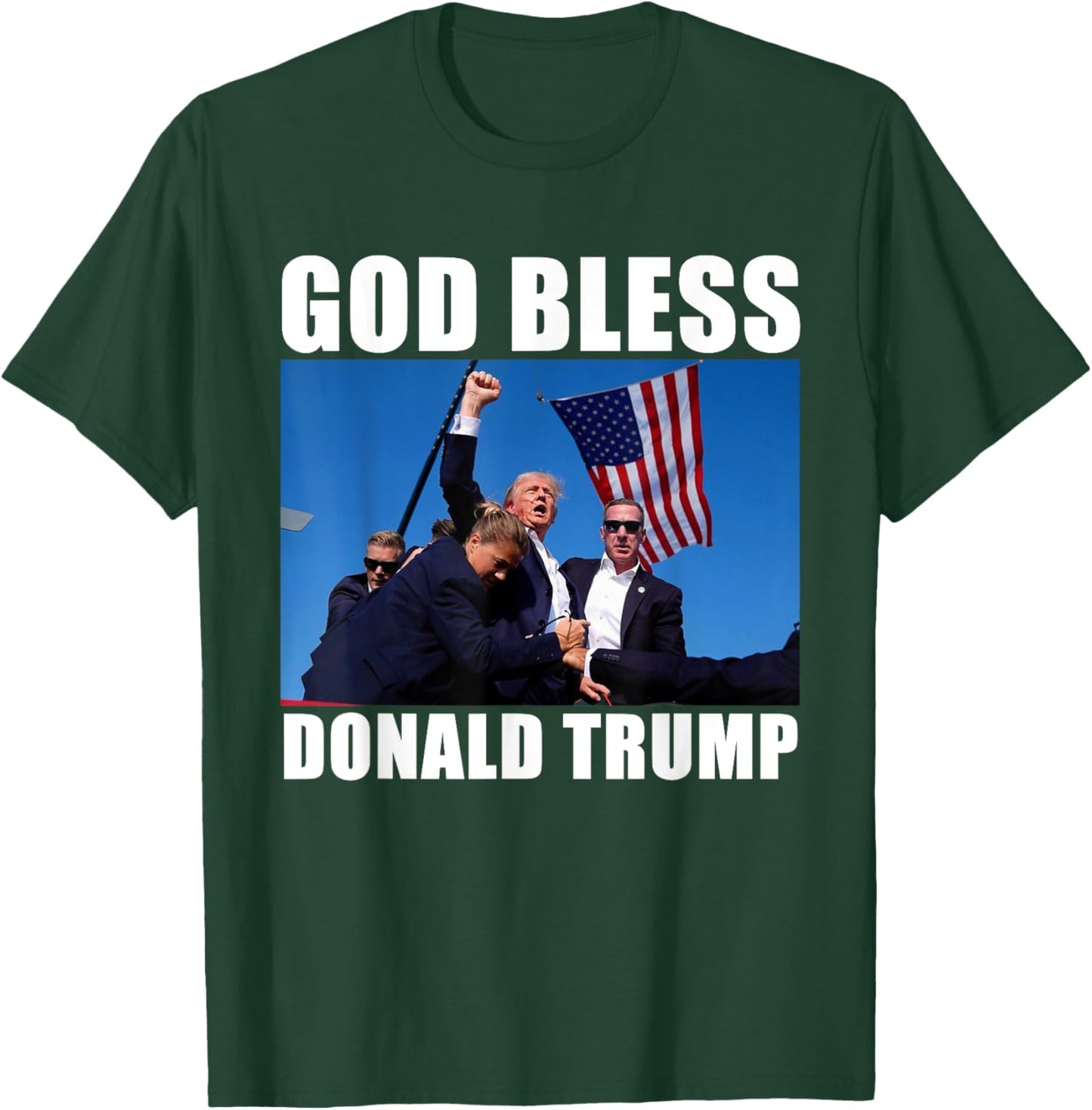 God Bless Donald Trump T-Shirt - T-Shirt | Forest