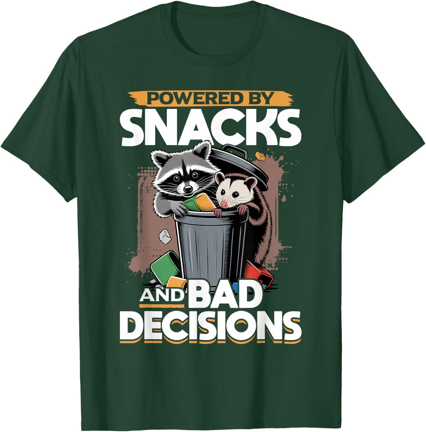 Funny Opossum and Raccoon T-Shirt - T-Shirt | Forest