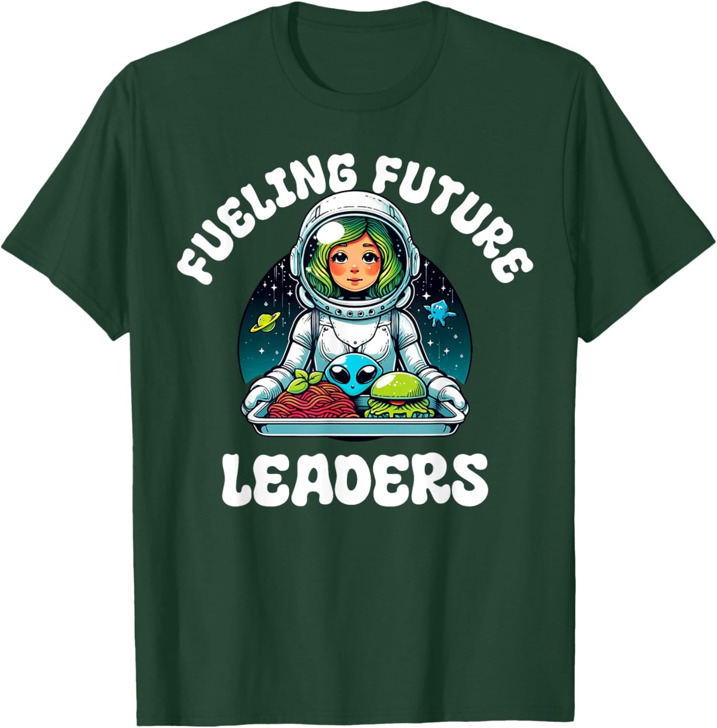 Funny Lunch Lady School Aide Appreciation Graphic T-Shirt - T-Shirt | Forest