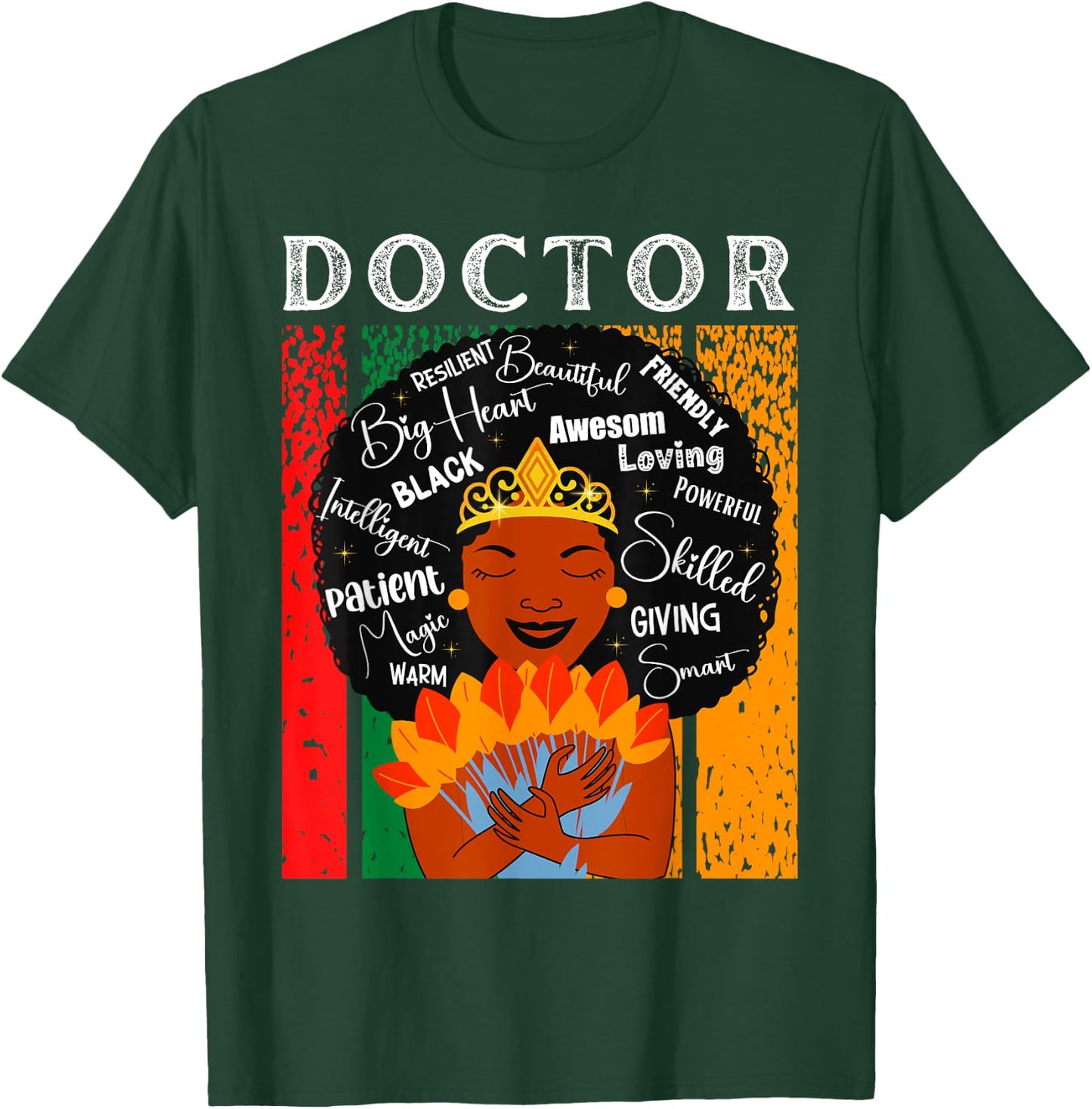 Black Doctor Queen Black History Month Melanin Women T-Shirt - T-Shirt | Forest