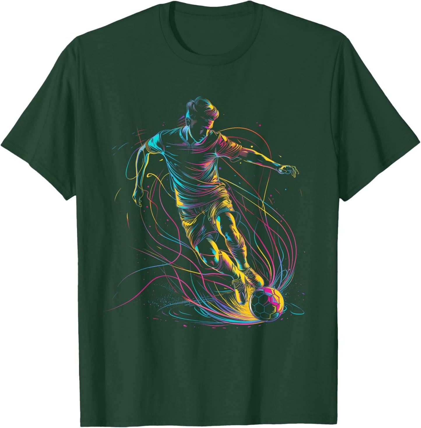 Soccer Player Sports T-Shirt - T-Shirt | Forest
