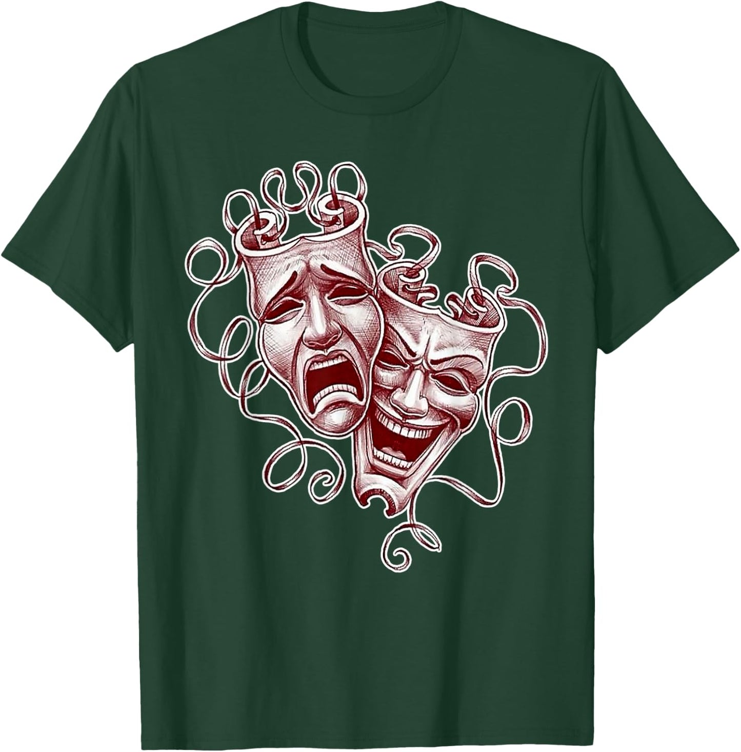Urban Empyre Laugh Now Cry Later Chicano Tattoo Flash , Small, Black T-Shirt - T-Shirt | Forest