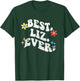 Retro Groovy Best LIZ Ever First Name Mother's Day Girl T-Shirt - T-Shirt | Forest