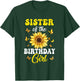 Sister Of The Birthday Girl Sunflower Party Family Matching T-Shirt - T-Shirt | Forest