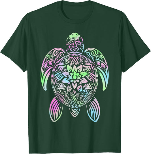 Hawaiian Tie Dye Sea Turtle T-Shirt - T-Shirt | Forest