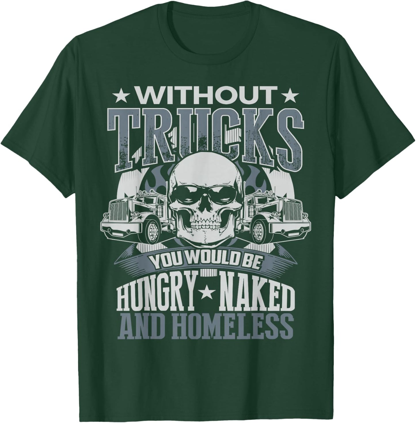 Novelty Truckers Truck Driver Funny T Shirt gift T-Shirt - T-Shirt | Forest