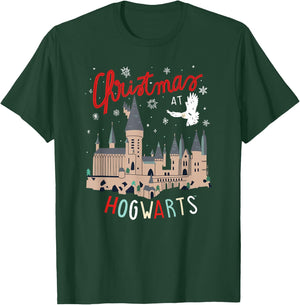 Harry Potter -Adults Kids Christmas Hogwarts , Black, Small T-Shirt - T-Shirt | Forest