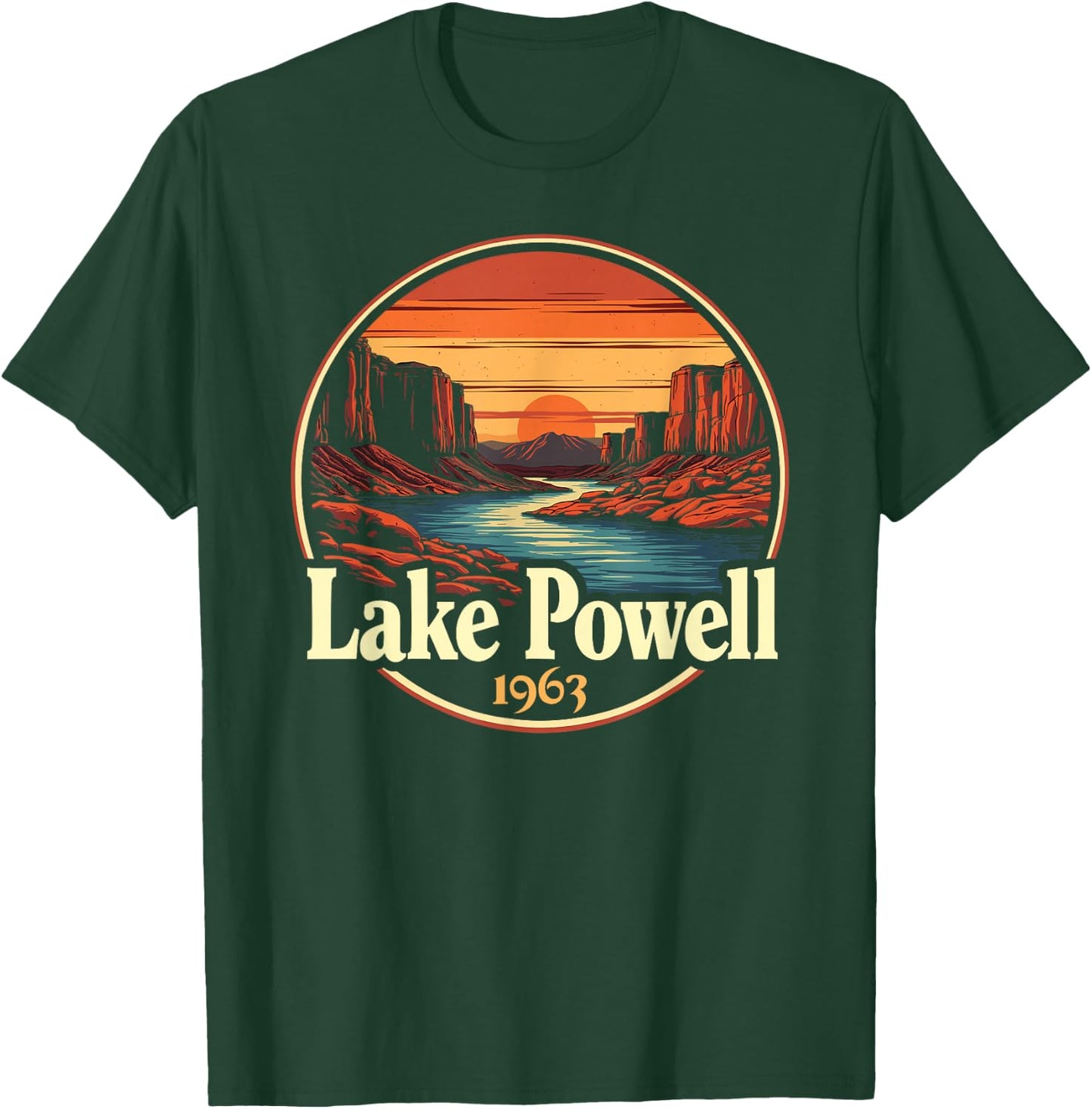 Lake Powell, Vintage Lake Powell T-Shirt - T-Shirt | Forest