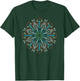 Vintage Banjo Mandala Zen Bluegrass Nature Graphic T-Shirt - T-Shirt | Forest