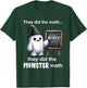 They Did The Monster Math Yeti Funny Halloween Teacher T-Shirt - T-Shirt | Forest