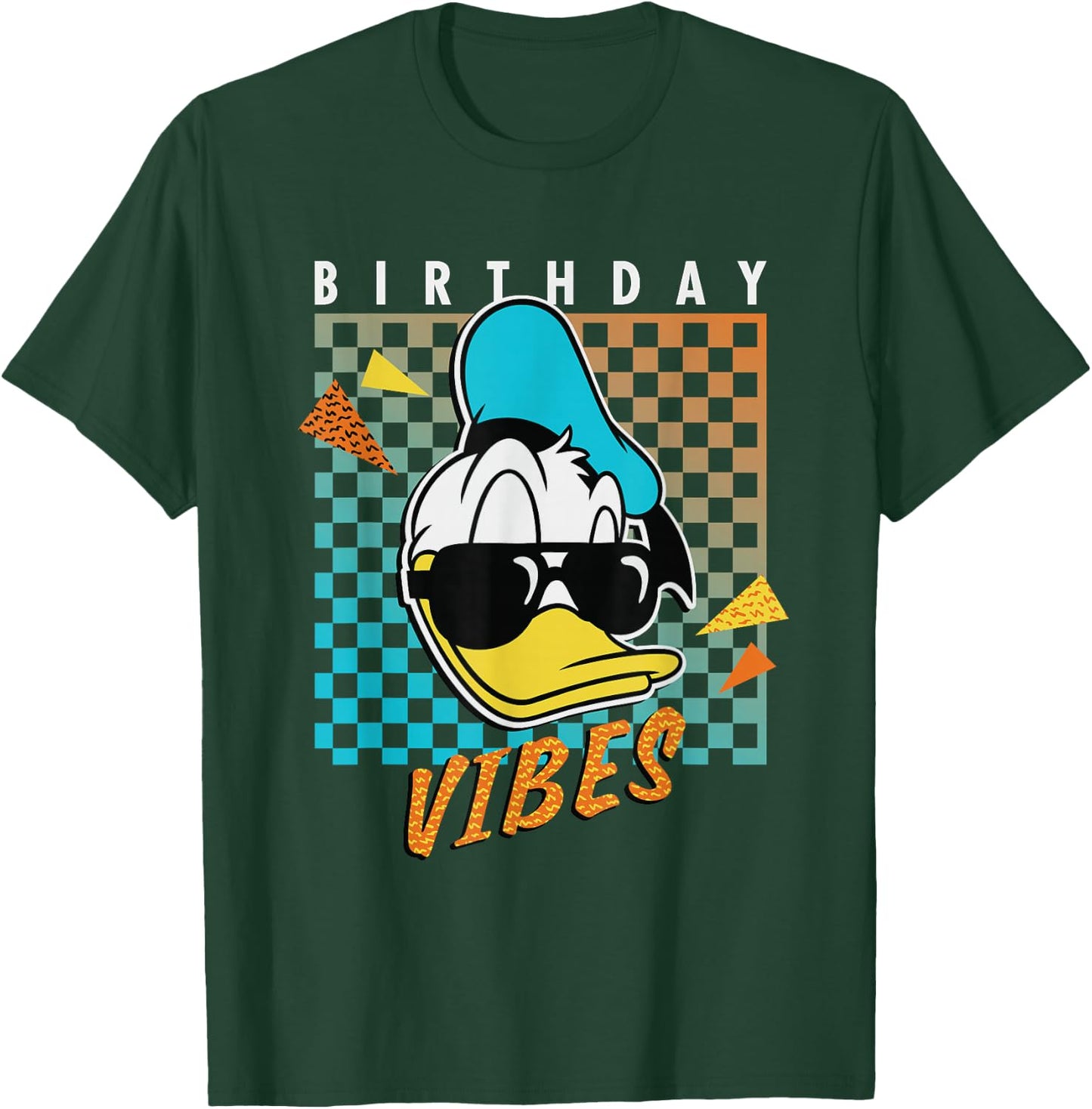 Disney Donald Duck Birthday Vibes 80s T-Shirt - T-Shirt | Forest
