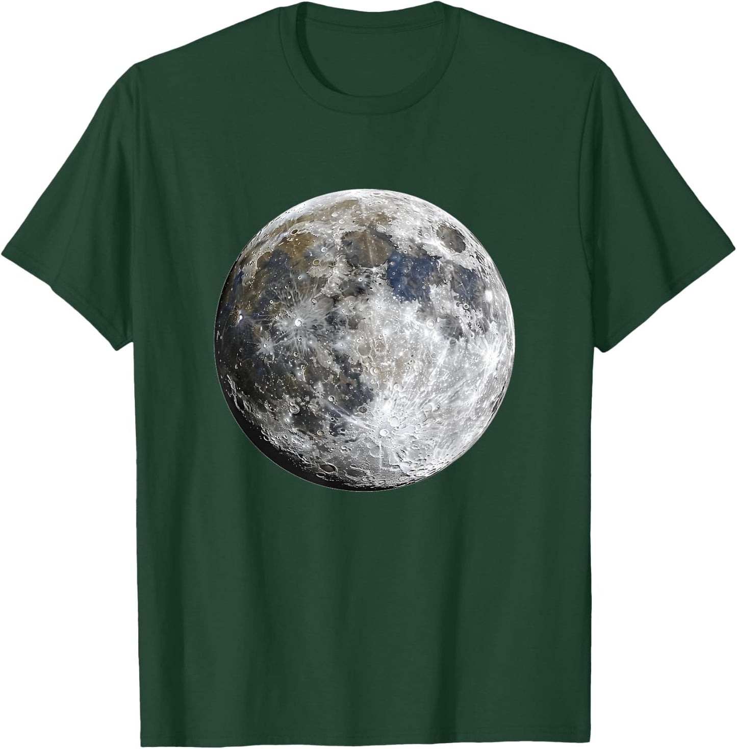 Full Moon Space Science T-Shirt - T-Shirt | Forest