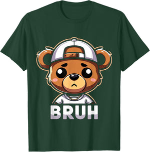 Hip Hop Teddy Bear Bruh Rap Music T-Shirt - T-Shirt | Forest