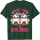 Save The Boobees Breast Cancer Awareness Boo Bee Halloween T-Shirt - T-Shirt | Forest