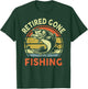 Retired Gone Fishing Bass Fish Grandpa 2025 Retirement Gift T-Shirt - T-Shirt | Forest