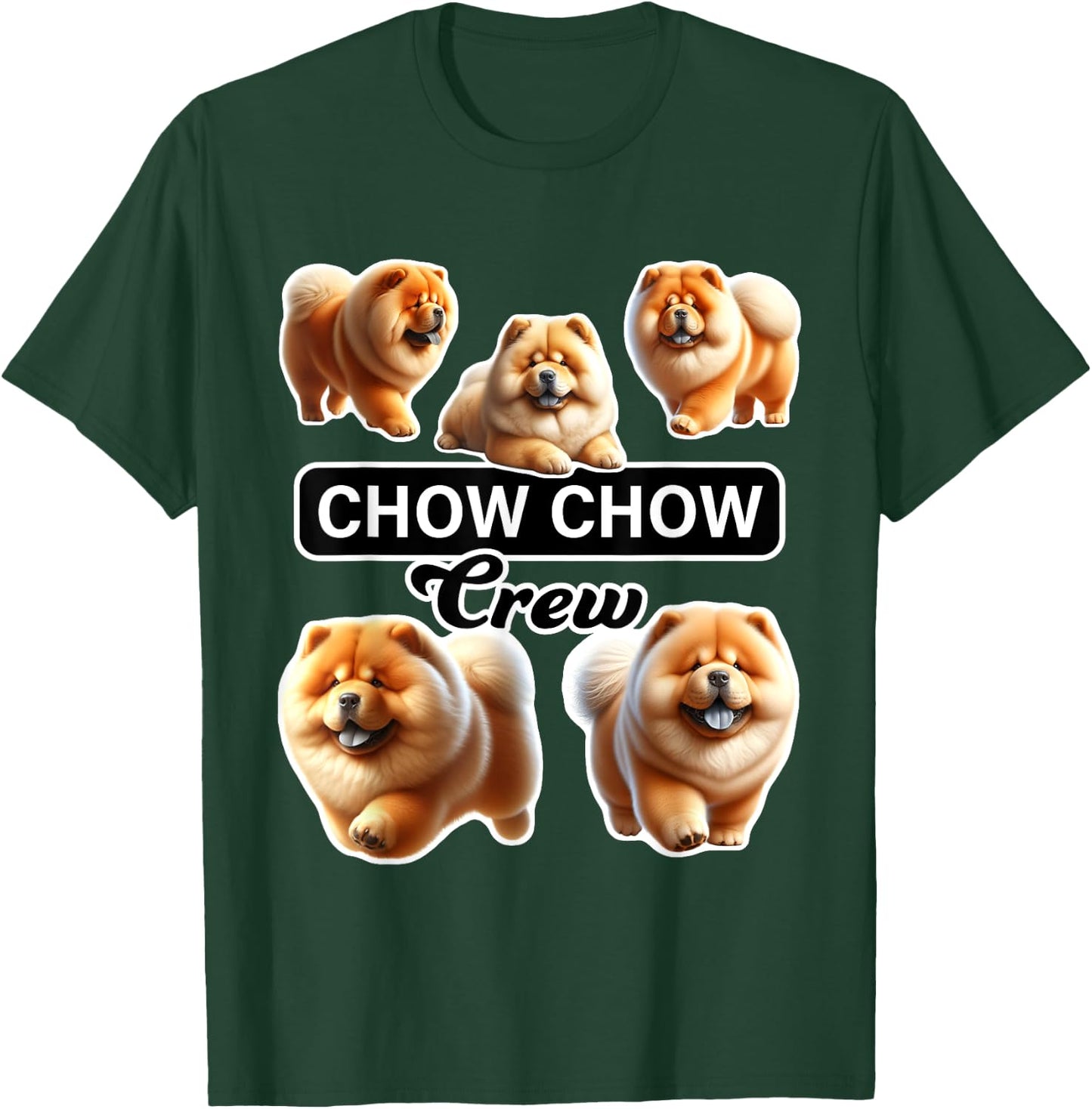 Chow Chow Crew T-Shirt - T-Shirt | Forest