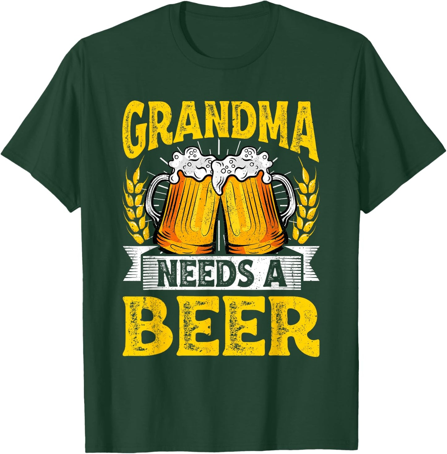 Funny Grandma Needs Funny Beer Drinking Husband Mother's Day T-Shirt - T-Shirt | Forest
