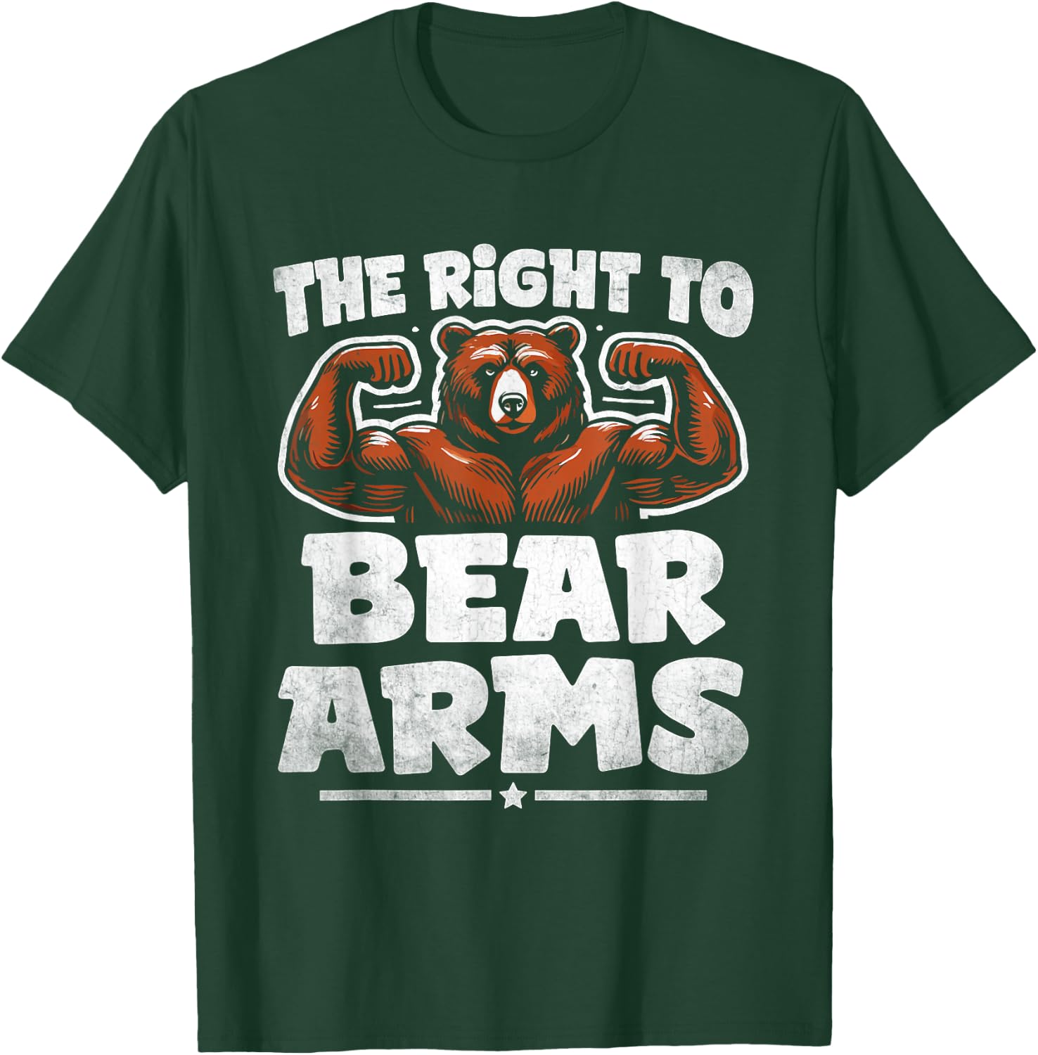 Funny Second Amendment I Support the Right to Arm Bears T-Shirt - T-Shirt | Forest
