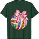 Pink Coquette Bow Disco Volleyball Player Game Day Mom Women T-Shirt - T-Shirt | Forest