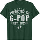 Promoted To G-Pop est.2025 Father's Day First time G-Pop T-Shirt - T-Shirt | Forest