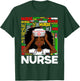 Black Nurse Afro Woman Melanin Girl Black History Juneteenth T-Shirt - T-Shirt | Forest