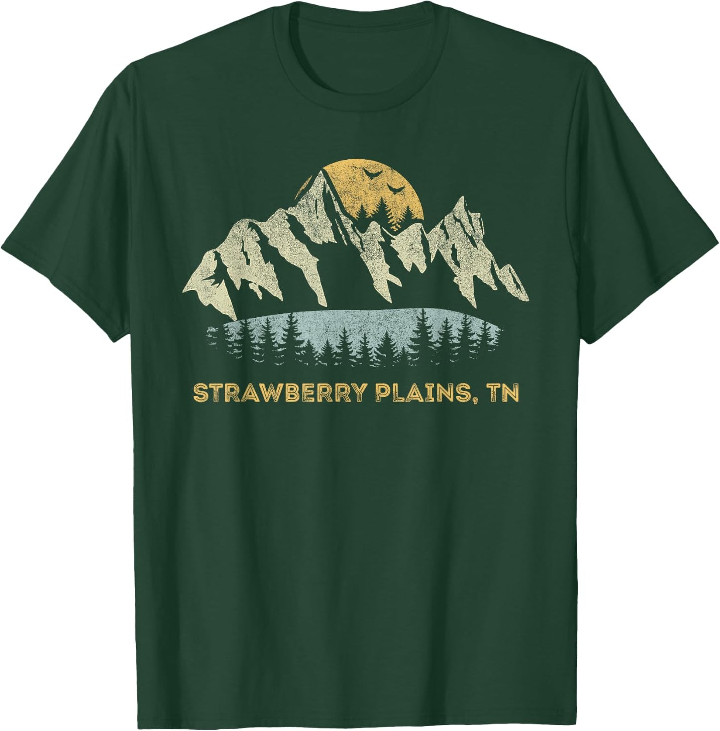 Strawberry Plains Tennessee Mountain Sunset Sunrise TN T-Shirt - T-Shirt | Forest