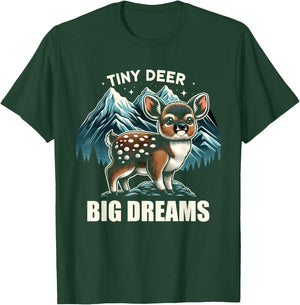 Cute Pudu Deer South America cartoon deer nature gift T-Shirt - T-Shirt | Forest