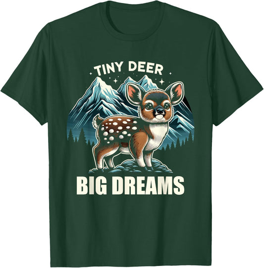 Cute Pudu Deer South America cartoon deer nature gift T-Shirt - T-Shirt | Forest