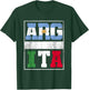 Argentina and Italy Mix Heritage Argentinian Italian Roots T-Shirt - T-Shirt | Forest