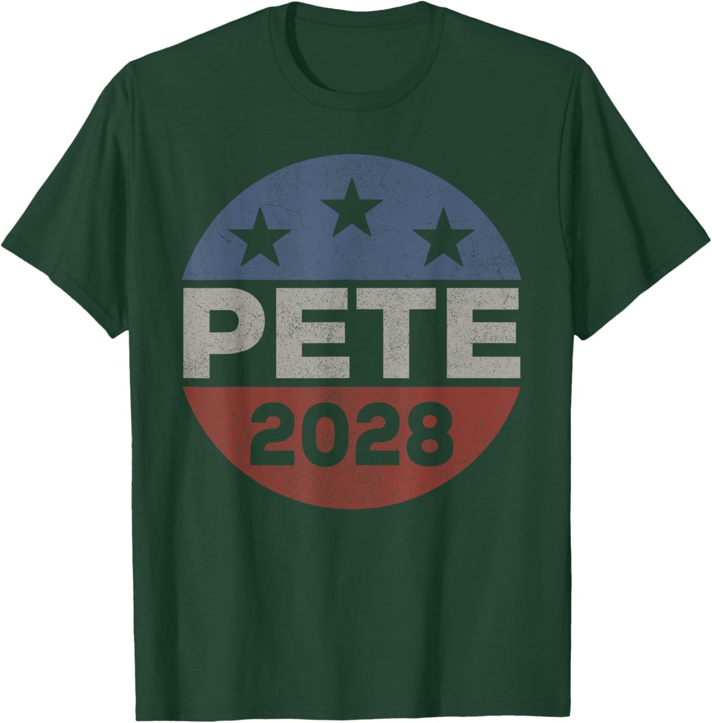 Retro Pete 2028, Pete Buttigieg For President 2028 T-Shirt - T-Shirt | Forest