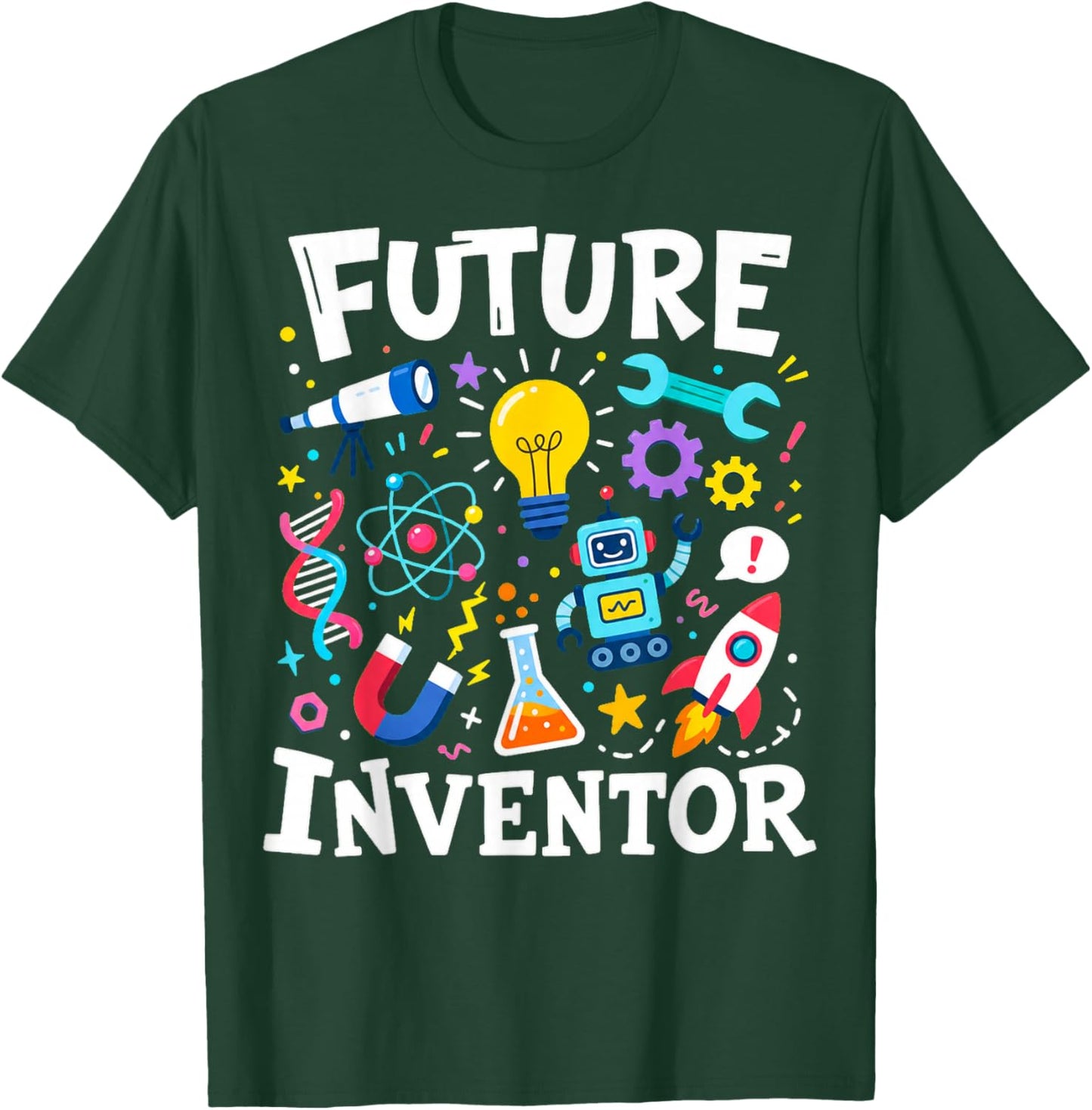Future Inventor Science and Engineering Design T-Shirt - T-Shirt | Forest