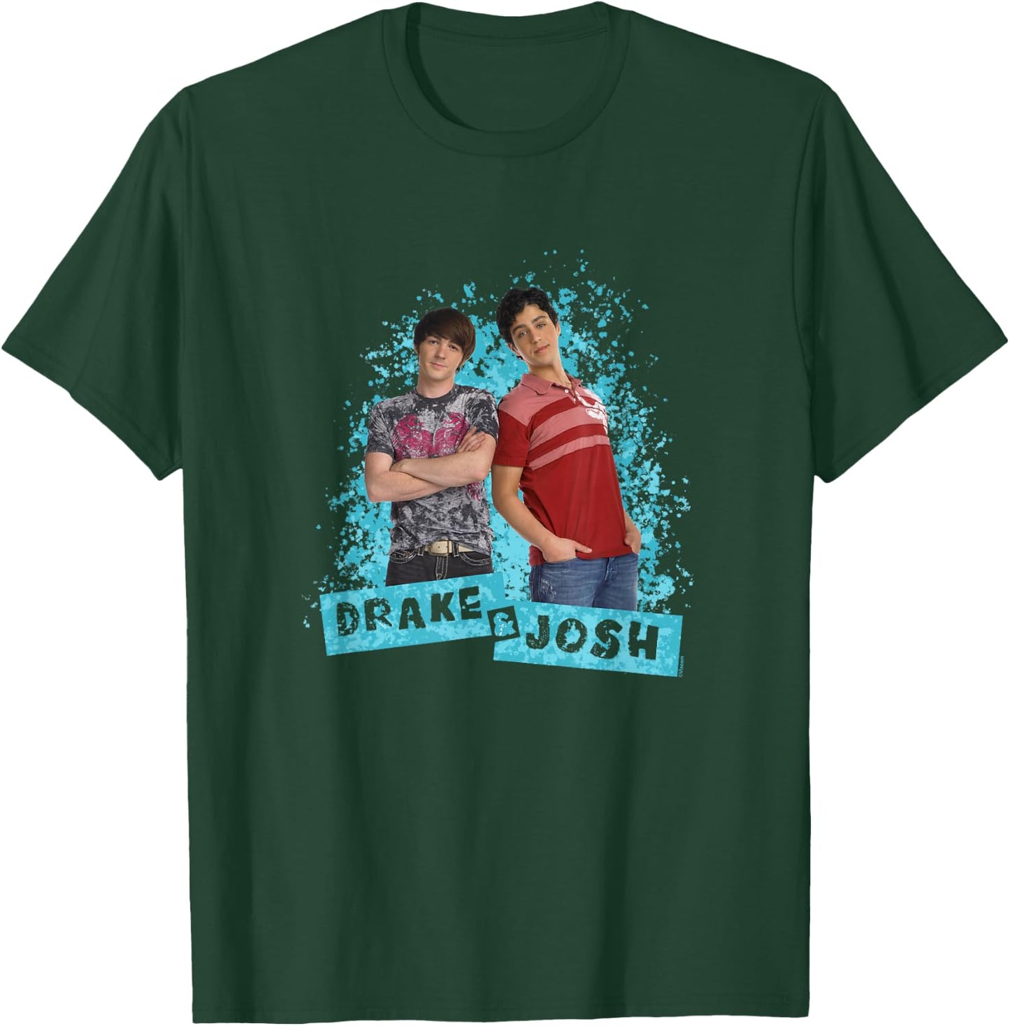 Drake and Josh Paint Splat Background Stepbrothers Shot T-Shirt - T-Shirt | Forest