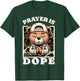 Prayer is Dope Hip Hop Teddy Bear Christian Streetwear Pray T-Shirt - T-Shirt | Forest