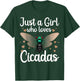 Funny Cicadas Art For Girls Kids Women Insect Lover Cicada T-Shirt - T-Shirt | Forest