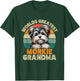 Worlds Greatest Morkie Dog Grandma Funny Retro Dogs Owner Women T-Shirt - T-Shirt | Forest