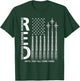 RED Friday Remember Everyone Deployed Military Jets Flag T-Shirt - T-Shirt | Forest