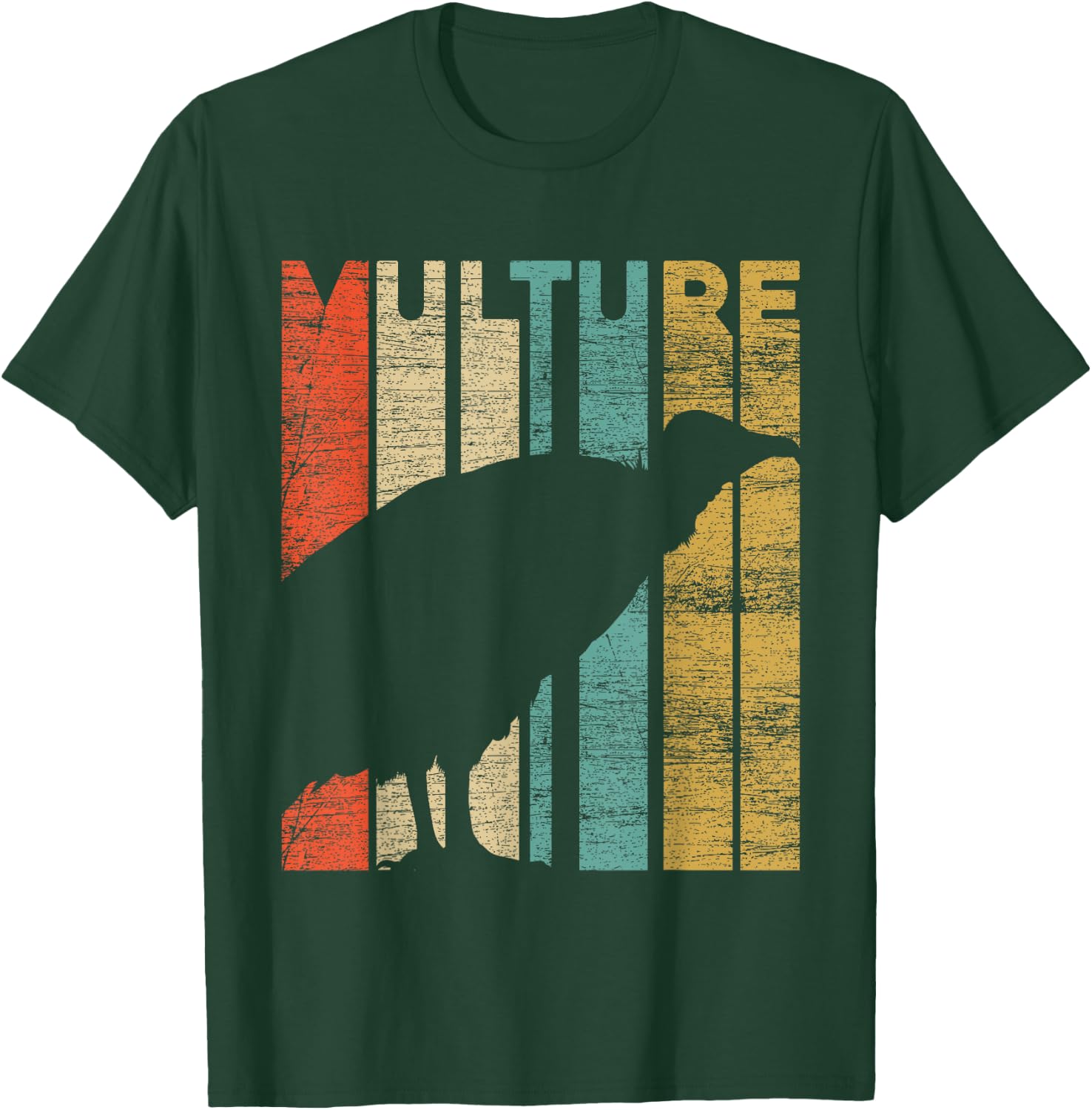 Retro Vulture T-Shirt - T-Shirt | Forest
