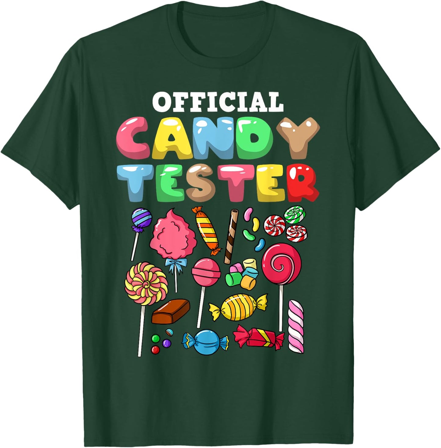 Candy Tester Lollipop Sweets Halloween T-Shirt - T-Shirt | Forest