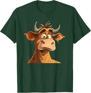 Fun looking Cattle Costume for Bullocks Lovers T-Shirt - T-Shirt | Forest