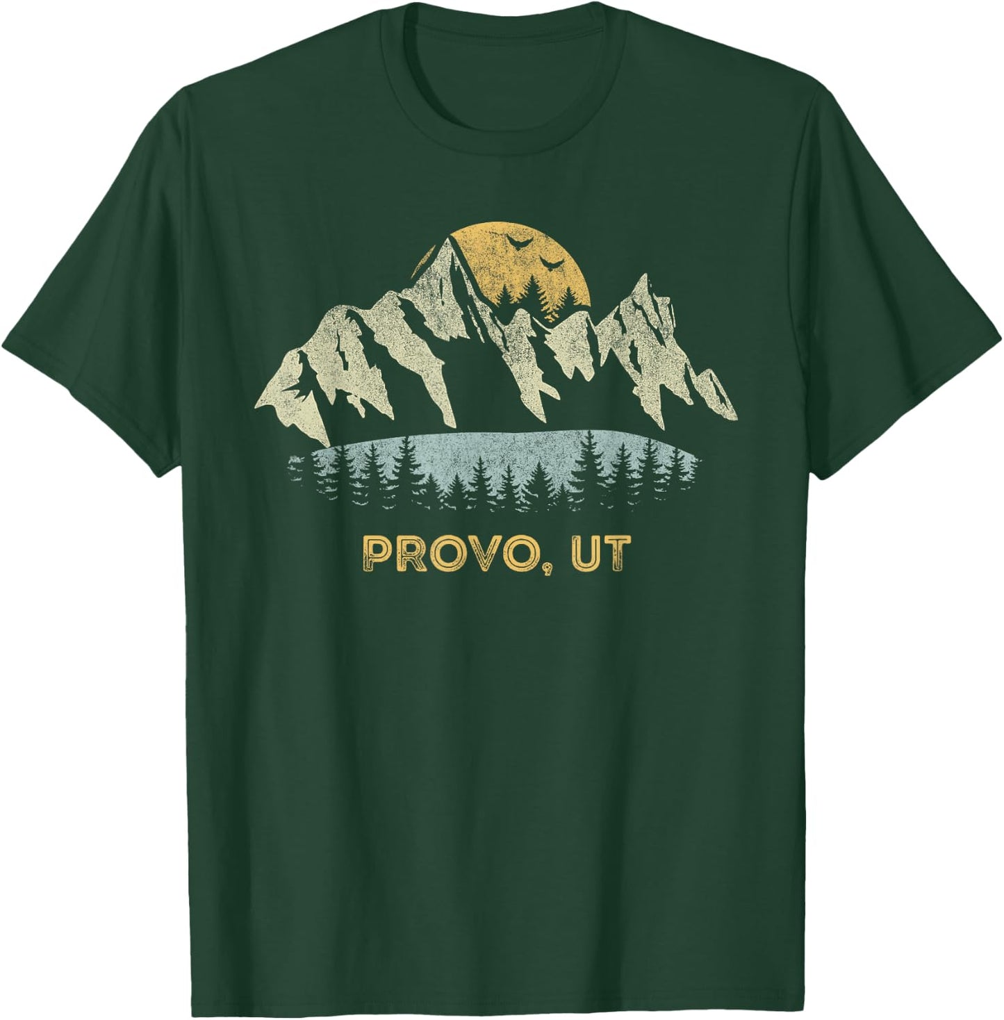 Provo Utah Mountain Sunset Sunrise UT T-Shirt - T-Shirt | Forest