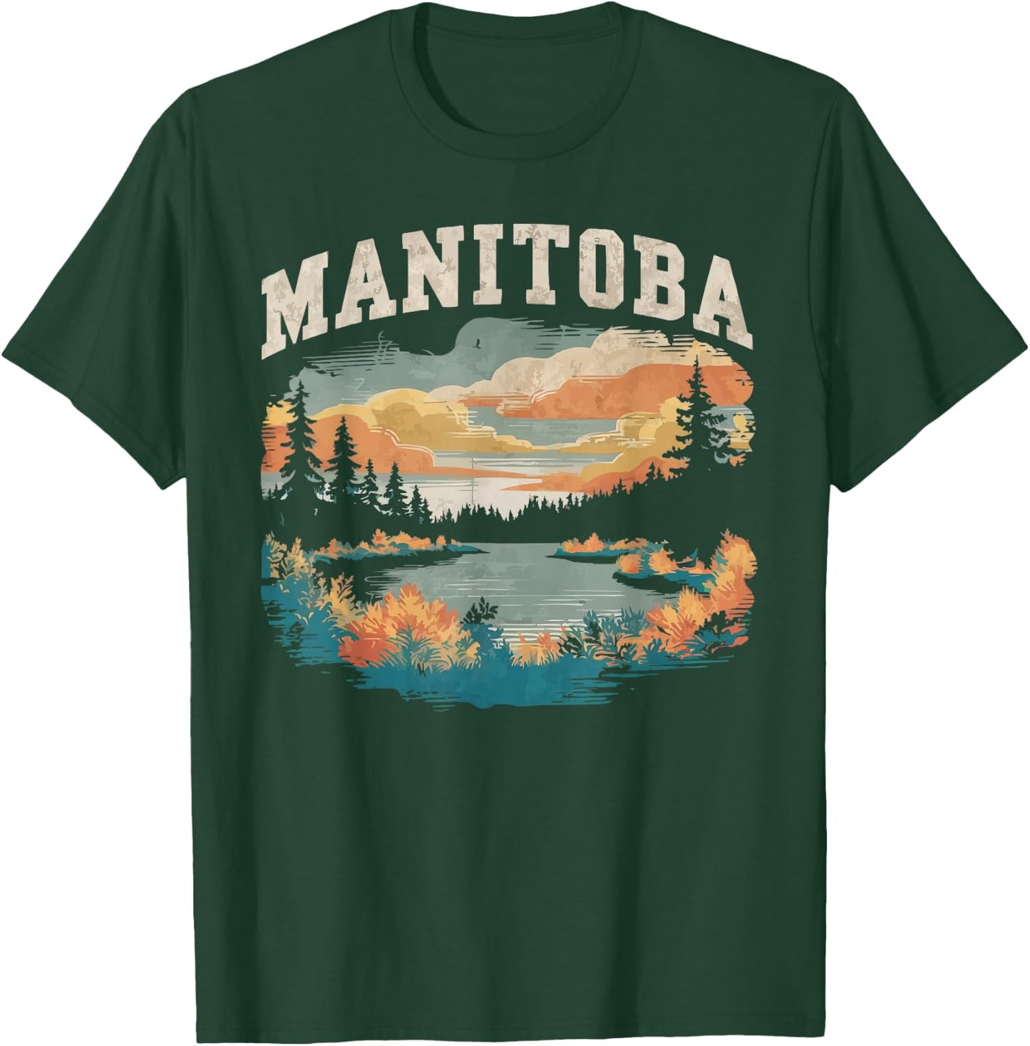 Winnipeg Manitoba Canadian Travel Vacation I Love Canada T-Shirt - T-Shirt | Forest