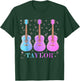 Taylor First Name I Love Taylor Girl Groovy 80's Vintage T-Shirt - T-Shirt | Forest