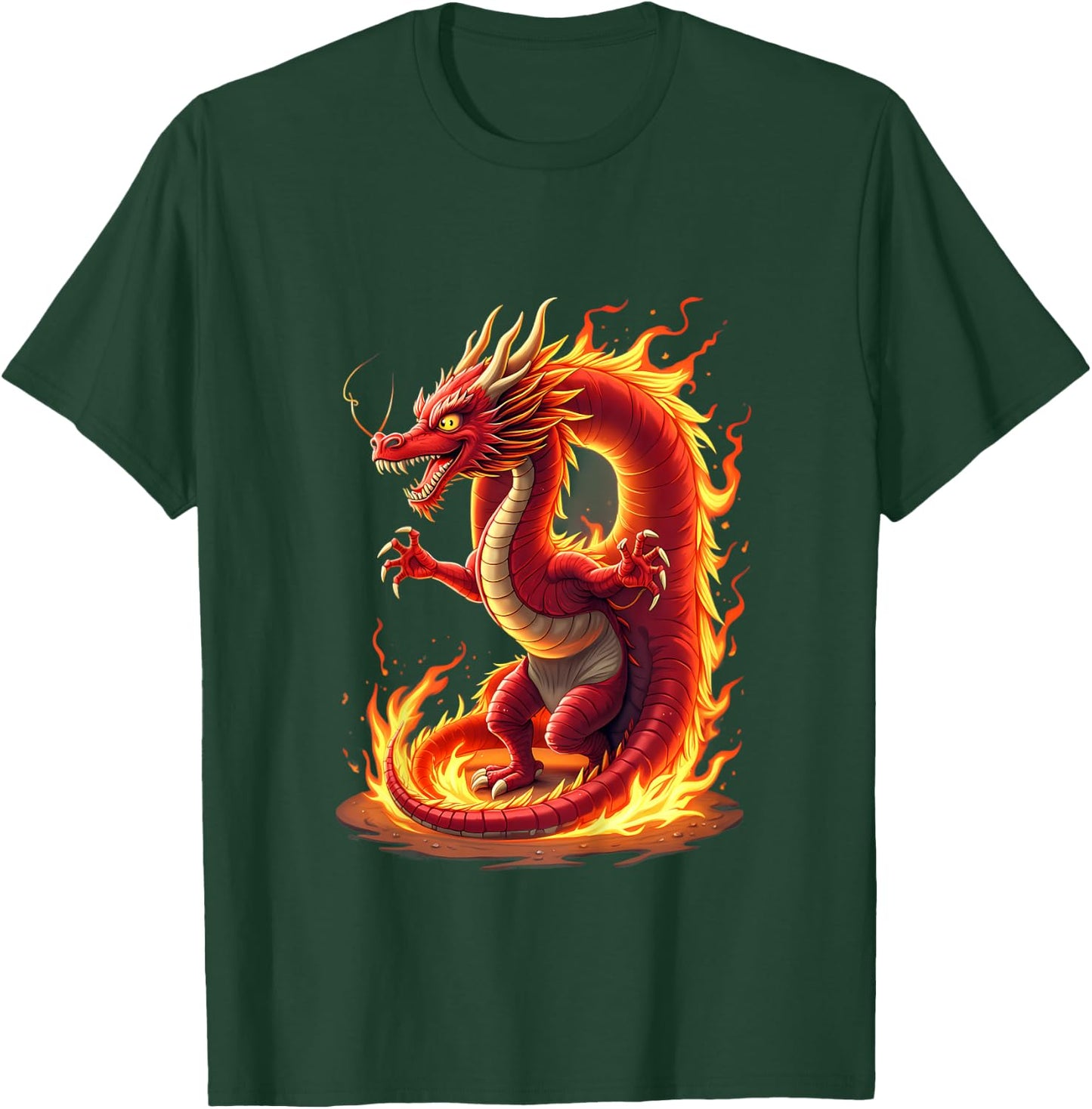 Kids Turning 9 Years Old Birthday, Boy Dragon 9th Bday Girl T-Shirt - T-Shirt | Forest